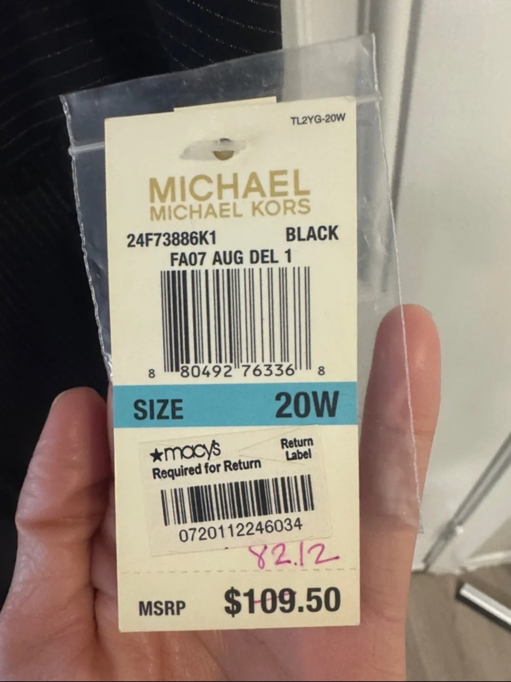 Michael Kors Black Pinstripe Dress Pants - Picture 3 of 9